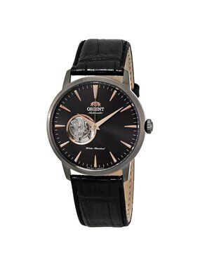 NWT Orient Open Heart Automatic Black Dial Men's Watch